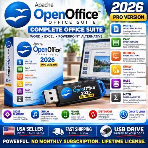 Suite software open office pro - open,