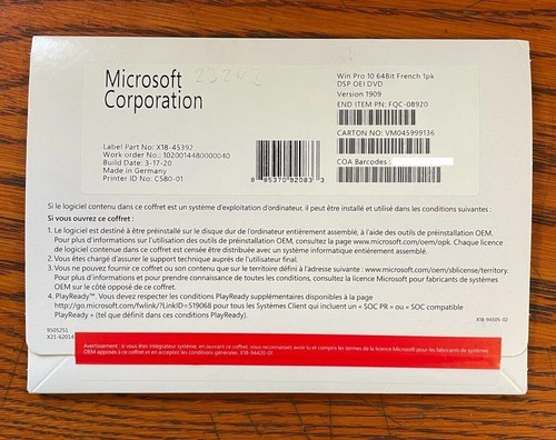 Microsoft windows french - windows, 10