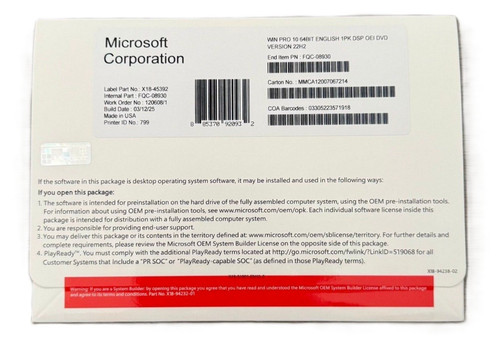 Windows pro bit dvd - pro, 64